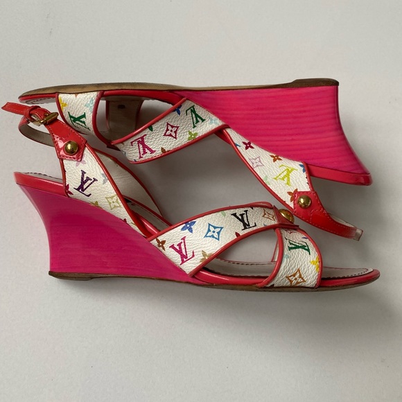 Louis Vuitton pink Multicolor Monogram shoes - Picture 11 of 15